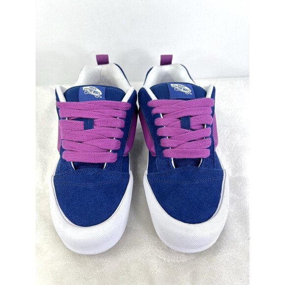 Vans Knu Skool Sneakers Shoes Vibrant Blue Purple White Mens Size 7.5 / Womens 9